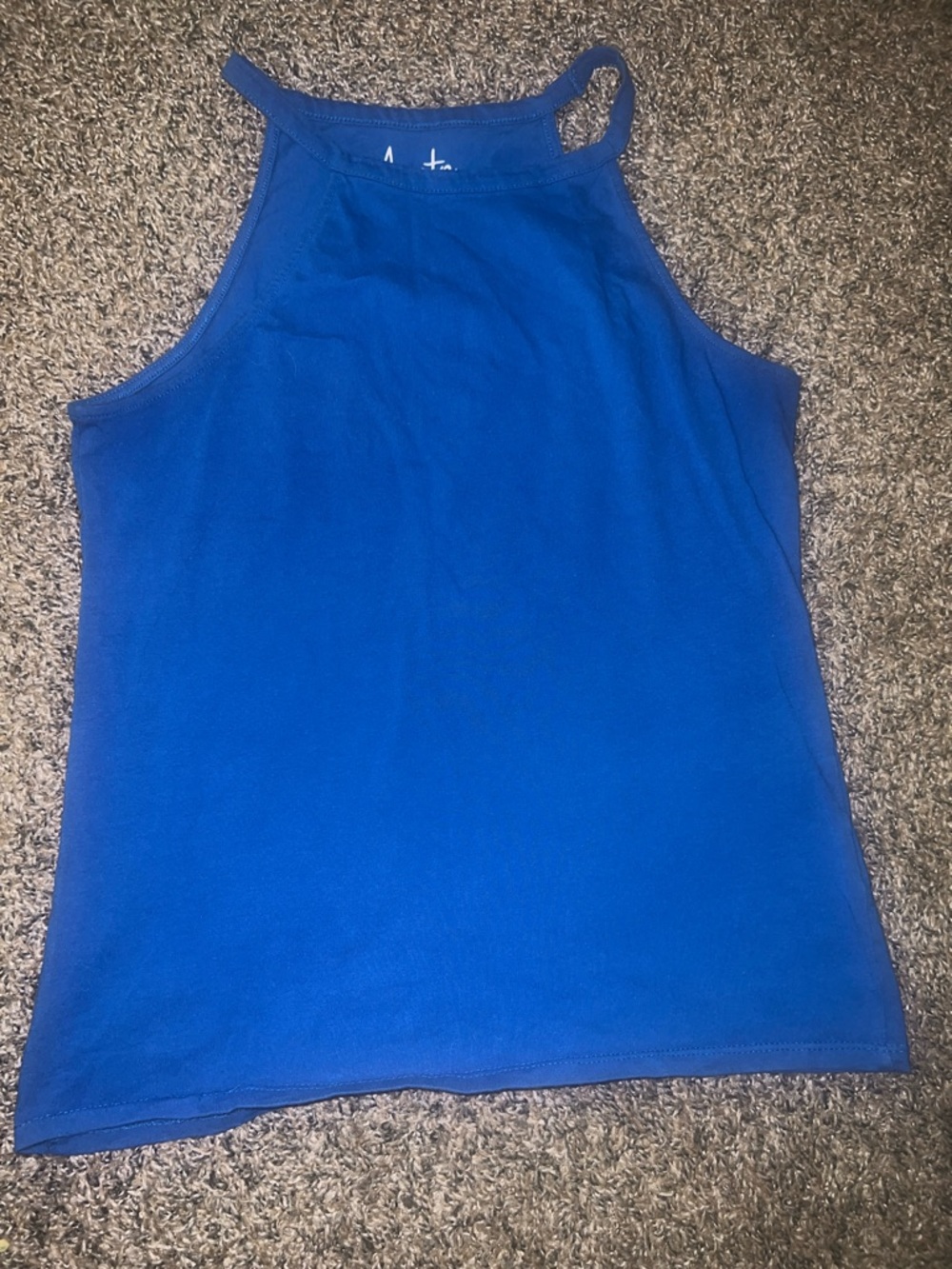 Aveto Royal Blue High-Neck Tank